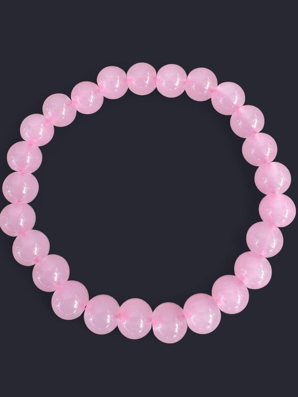 Light Pink Glass Bead Bracelet